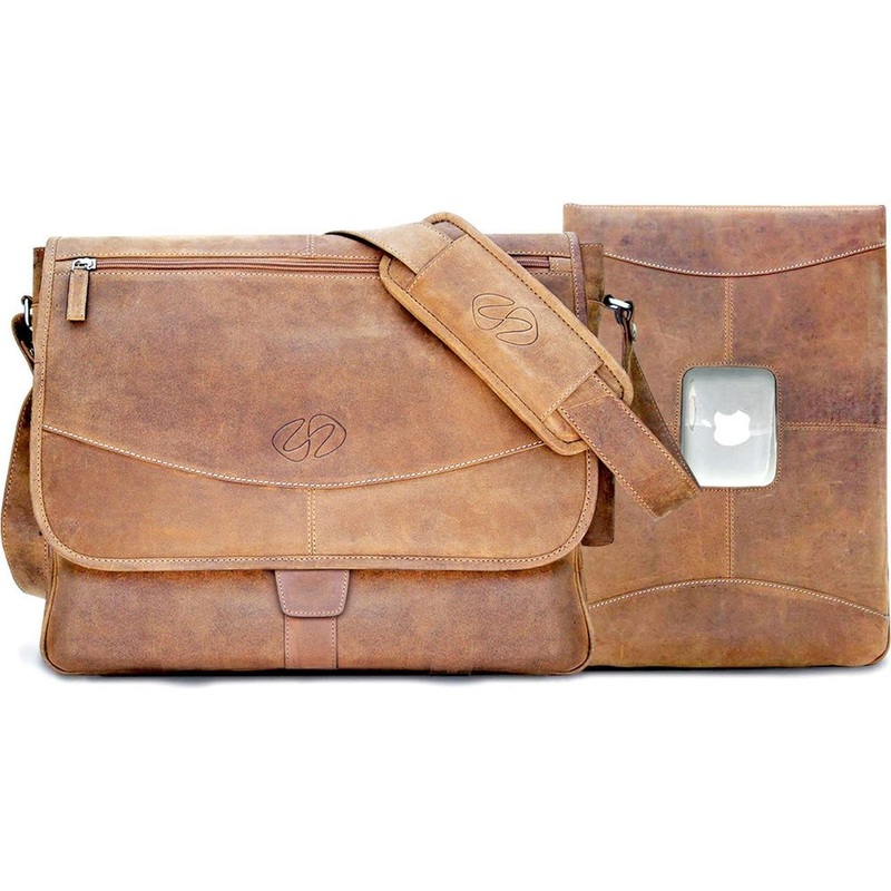 MacCase Premium Leather 16″ MacBook Pro Messenger Bag