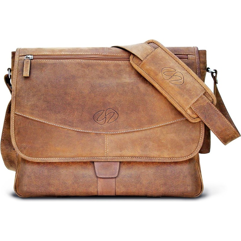MacCase Premium Leather Messenger Bag