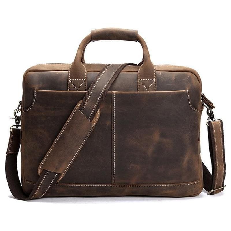 The Welch Briefcase | Vintage Leather Messenger Bag