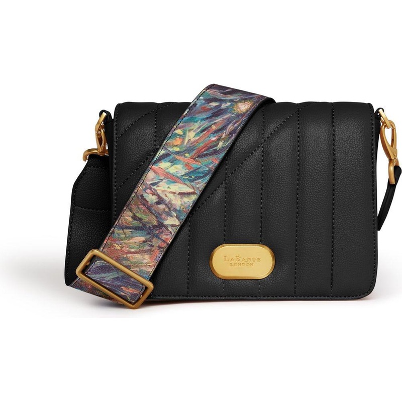 LaBante Iris Shoulder Bag in Black  A Masterpiece of Wearable Art