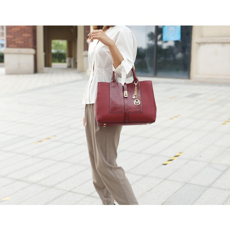 Yola Satchel Bag with Wallet – Exquisite Vegan Leather Elegance