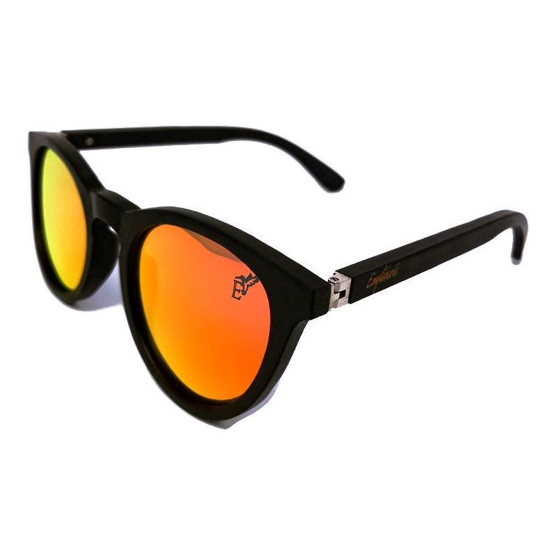 Sunset Mirror Lenses Polarized with Full Frame Black Bamboo
