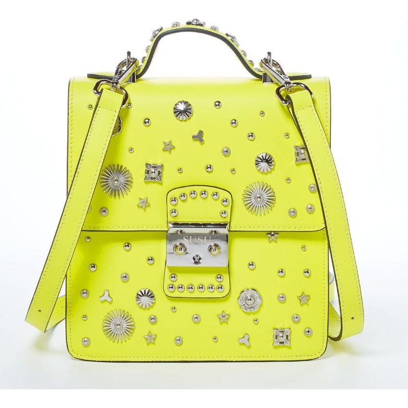 SUSU The Hollywood Backpack Purse Leather Yellow
