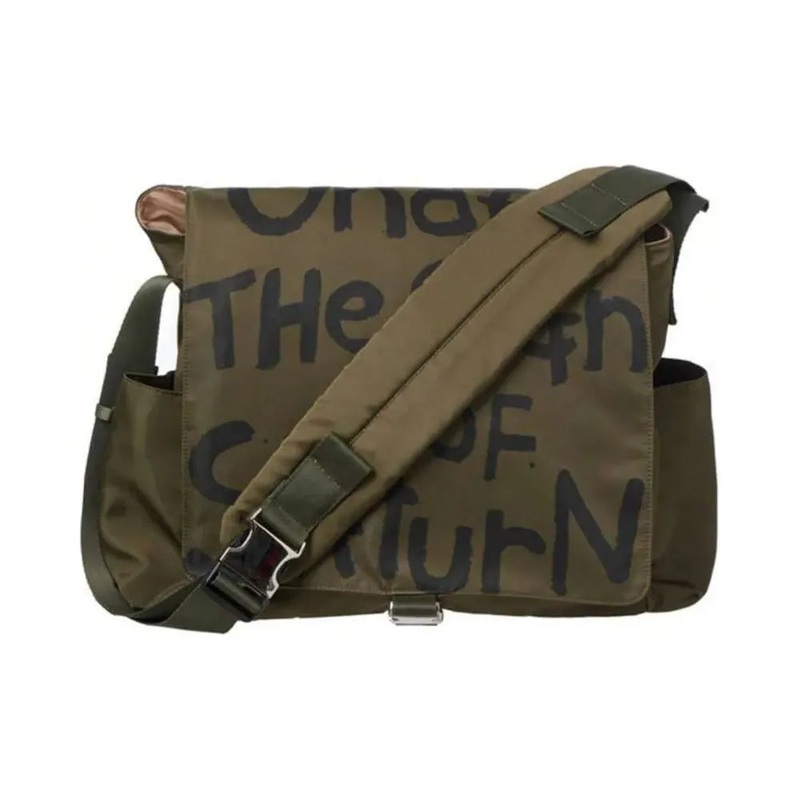 Brand Name Canvas Messenger Bag Crossbody Bag