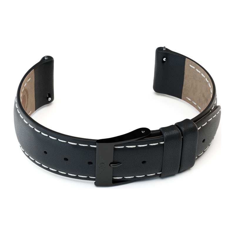 Black Leather – Black Brushed
