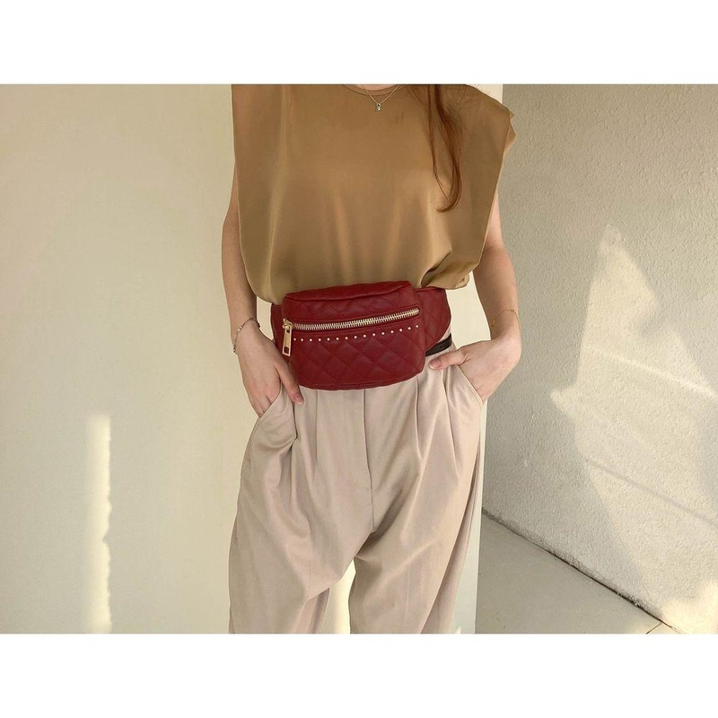 Camilla Quilted Belt Waist Bag – A Touch of Elegance