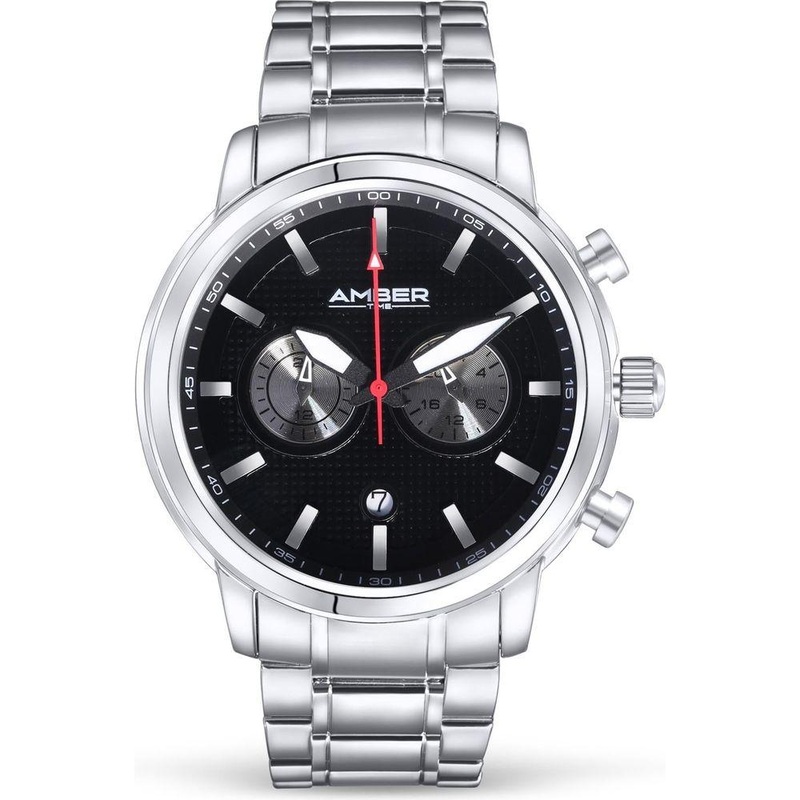 Amber Time Men’s Quartz Chronograph Watch – A Timeless Elegance in Precision