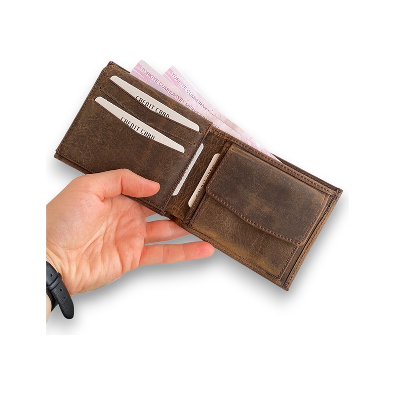 Zendar – Genuine Leather Classic Trifold Men’s Wallet