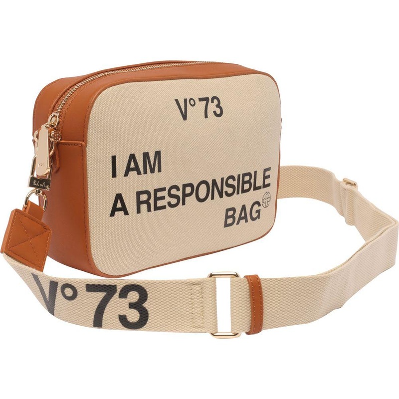 V73 Trendy Design One Zipped Pocket Shoulder Bag